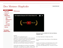 Tablet Screenshot of desmoineshapkido.org
